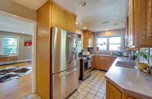 Central Boulder House | Scenic Boulder Home w/Hot Tub & Mountain Views!