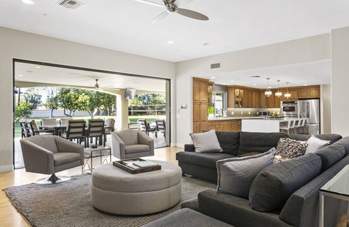 Central Scottsdale House | Scottsdale Ranch: Grand Living w/Guest Villa, Saltwater Pool & Citrus Grove
