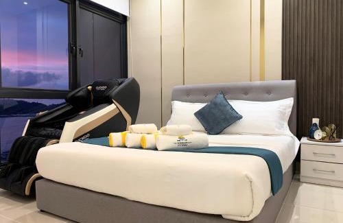 Downtown Kota Kinabalu Apartment | Sea Park LeSu 8 The Shore KK I 1 plus 1 Room 2-5 Pax 홈스테이