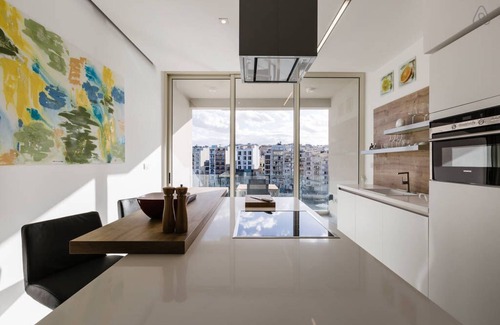 Paceville Apartment | Seafront 1 bedroom apartment with unobstructed views of Spinola Bay, St Julians