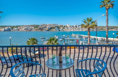 St. Paul's Bay Apartment | Seafront 2 bedroom apt. in St Pauls Bay - Easy Busses/Parking -WiFi - Quiet Area