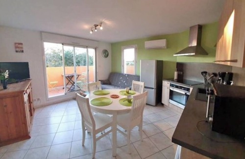 Vias Apartment | Seaside apartment 35m2 2/4 Pers, terrace, swimming pool, Parking, Secure residence