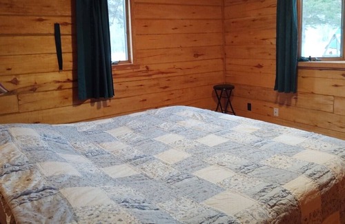 Finlayson Cabin | Secluded 3 bedroom Log Lodge Home w/trails & Private Lake and Pond