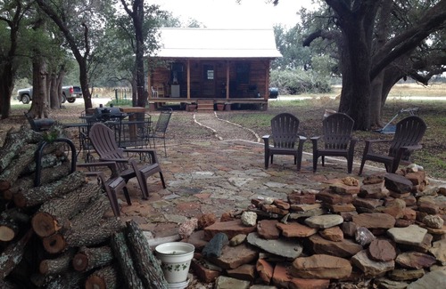 Lometa Cabin | Secluded cabin 20 minutes from Colorado Bend State Park. Pets ok, no fireworks