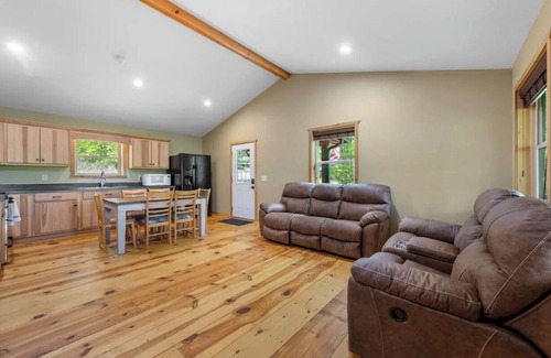 Cherry Log Cabin | Secluded cabin with hot tub, fireplace, outdoor fire pit and Tent Camping Area!