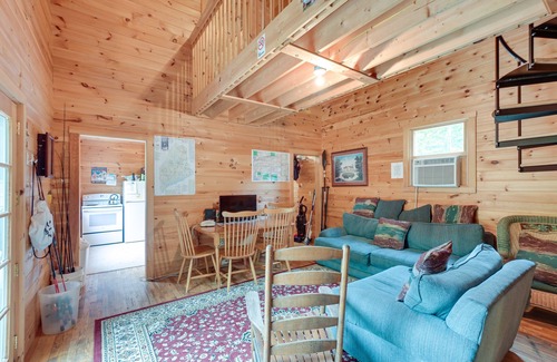 Harmony Cabin | Secluded Harmony Cabin w/Deck, Dock, Boats!
