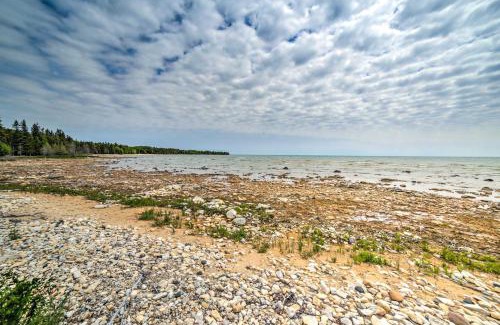 Manistique House | Secluded Lake Michigan Home Private Fire Pit