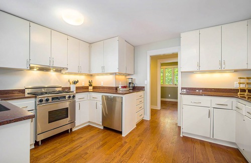 Harbor Springs House | Secluded lake-view home with large deck, private gas grill, AC