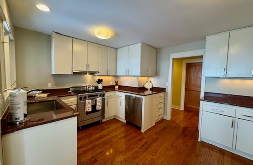 Harbor Springs House | Secluded lake-view home with large deck, private gas grill, AC