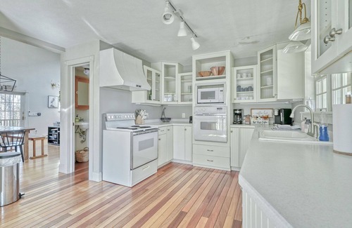 Grange Landing House | Secluded lakeview retreat w/wraparound deck & cozy contemporary charm!