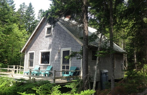 Brooksville Cabin | Secluded Oceanfront Cabin With Private Cove and Beach