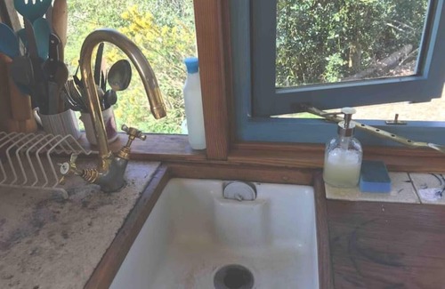 Liverton Cabin | Secluded Shepherds Hut, with a view and hot tub