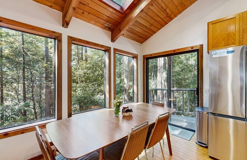 Anchor Bay House | Secluded, two-story getaway with free WiFi, wood stove, & furnished deck