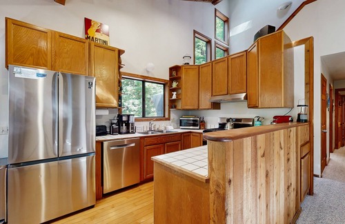 Anchor Bay House | Secluded, two-story getaway with free WiFi, wood stove, & furnished deck