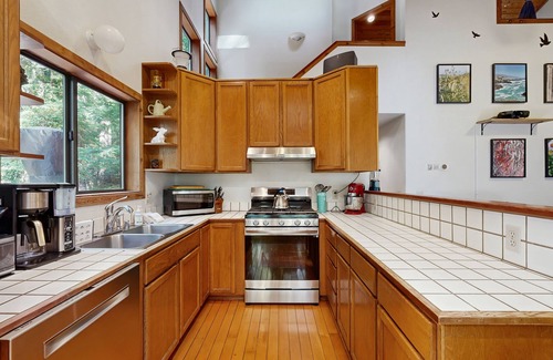 Anchor Bay House | Secluded, two-story getaway with free WiFi, wood stove, & furnished deck