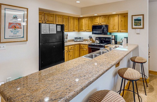 Steamboat Springs Condo | Second floor condo with gas fireplace, WiFi, pool, and hot tub - walk to gondola