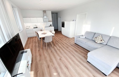 Schwerin Apartment | Seeliebe Apartment OG Sauna Parkplatz Seeblick Scandi-traum