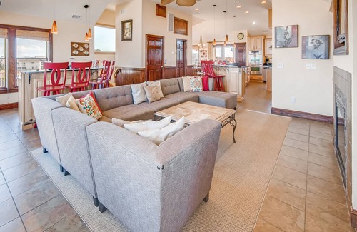 Ocean Isle Estates House | Semi-Oceanfront Premier Home w/Pool, Hot Tub, Elevator, Game Room, and Theater