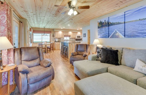 Pine City Cabin | Serene Cabin on Lake Pokegama w/ Dock & Fire Pit!