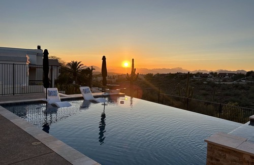 Fountain Hills House | Serene Escape with Sweeping Views, Heated Infinity Pool & Spa