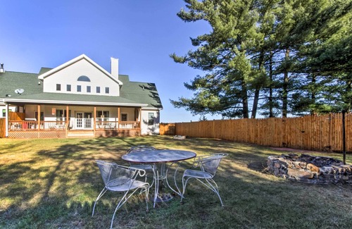 Lyndon Station House | Serene Lyndon House w/ 2 Decks, Fire Pit & Yard!