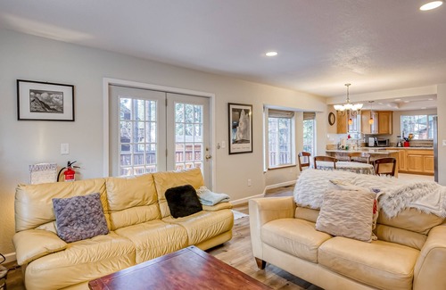 Montgomery Estates House | Serene Montgomery Estates Ski & Beach Haven | Large Deck | Nearby Hiking