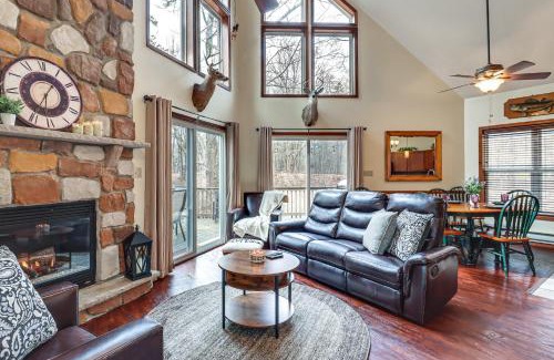 Albrightsville House | Serene Poconos Cabin with Hot Tub and Beach Access!