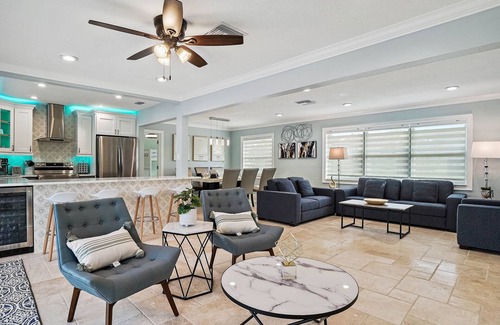 Riviera Bay House | Serenity by the Bay Waterfront HEATED POOL is an option. BOAT LIFT WITH KAYAK