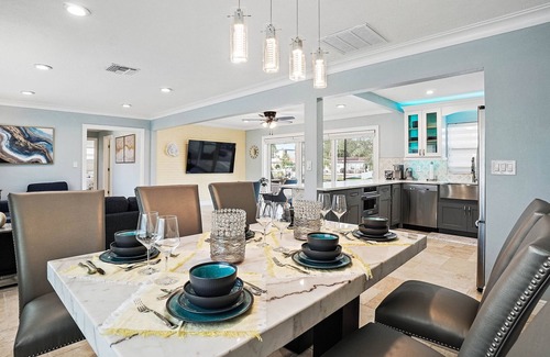 Riviera Bay House | Serenity by the Bay Waterfront HEATED POOL is an option. BOAT LIFT WITH KAYAK