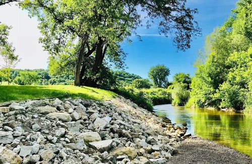 Pierce County Cabin | Shields Trout Camp. Private cabin 50 feet from trout stream with river view.