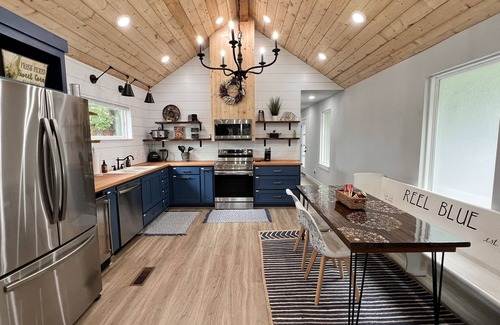 Cookson Cabin | SHORT WALK TO WATER & NESTLED IN THE TREES THIS BEAUTIFUL CABIN HAS LAKE VIEWS
