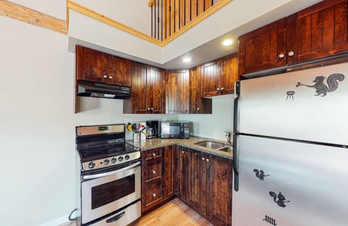 Lac Le Jeune Cabin | Side-by-side cabins with decks, 2 full kitchens, and free internet