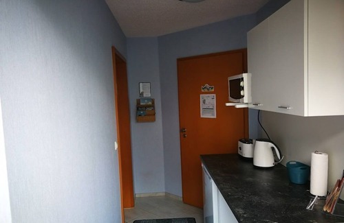 Rust Apartment | Sieg guest room - triple room with double bed and sofa bed.