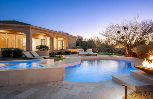 North Scottsdale House | Sierra Luxe Home - Chic Design Dream Backyard with Pool