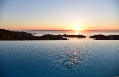 Vourkari Villa | Silver Moon Villa: Artistic villa with a breathtaking view of the Aegean