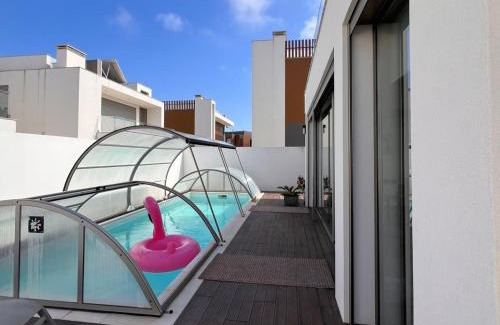 Salir do Porto Villa | Silvercoast Villa Concha Baia with private heated pool and seaview rooftop lounge