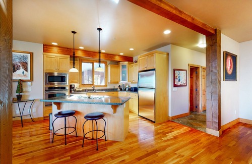 Big White Ski Resort Ski Chalet | Ski-in/out home with private hot tub, pool table, and balcony views