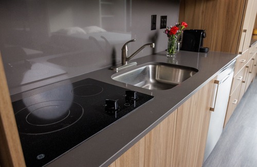 Park City Condo | Ski in/out Studio at a YotelPad in Canyons Village, Park City. Pet Friendly!