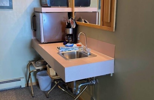 Powder Mountain Cabin | Ski in/out studio room 105 at Powder Mountain's Columbine Inn. Sleeps 2