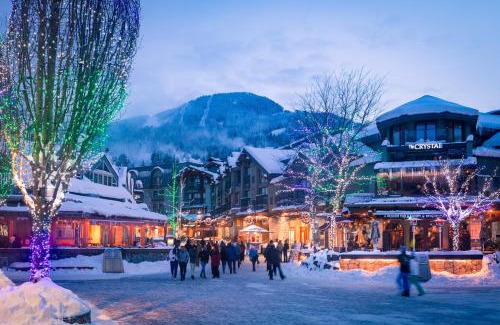 Upper Village House | Ski In Ski Out Apartment w Pool and Hot Tub by Harmony Whistler