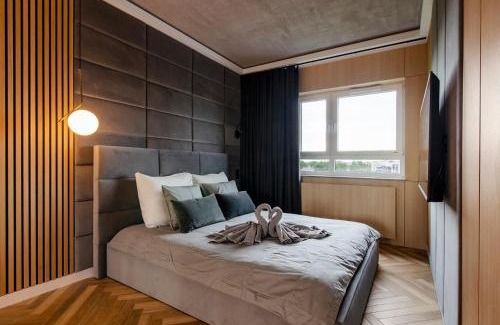 Baluty Apartment | SKY Home- Wood Penthouse -Manufaktura, Parking, Klimatyzacja, Dostęp na Kod