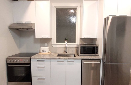 Langley Condo | Sleek Gem! Modern Comfort Condo Downtown Langley