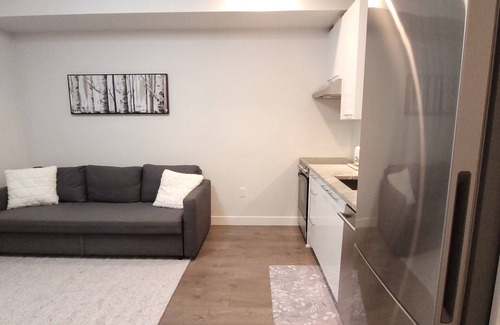 Langley Condo | Sleek Gem! Modern Comfort Condo Downtown Langley