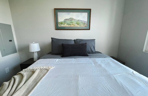 Downtown Omaha Apartment | Sleepover: Peaceful 1BD/1BA + Balcony- Downtown Omaha