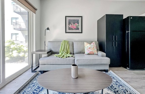 Downtown Omaha Apartment | Sleepover: Spacious 1BD/1BA + Balcony - Downtown Omaha
