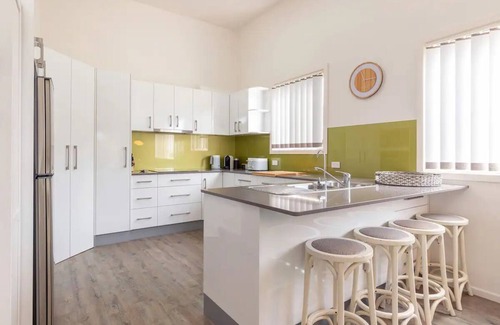 Smiths Lake House | Smiths Lake, rainforest canopy and Sandbar Beach Views. Fab home for 10 guests.