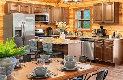 Sevierville Cabin | Smoky Mountain Views | 8BR w/Pool, Hot Tub & Game Room