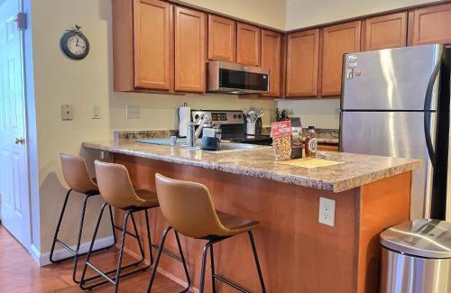 Killington Apartment | SnowDen Ski On Ski Off at Pico Fireplace