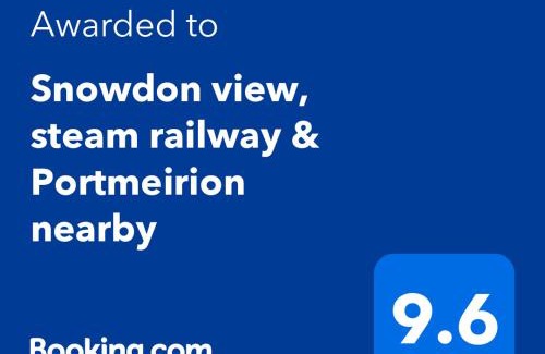 Penrhyndeudraeth Apartment | Snowdon view, steam railway & Portmeirion nearby