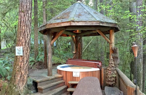 Glacier Cabin | Snowline Cabin #25 A Country-style pet Friendly Cabin With hot tub and Wifi!